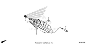 Rear Shock Absorber (1) Schematic