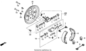 Front Brake Panel Schematic