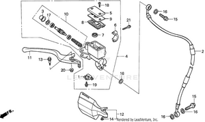 Front Brake Master Cylinder Schematic