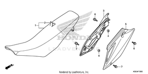 Seat + Side Cover Schematic