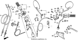 Handle Switch + Cables Schematic