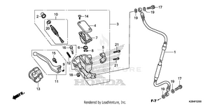 Front Brake Master Cylinder Schematic