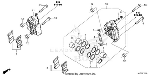 Front Brake Caliper Schematic