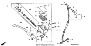 Front Brake Master Cylinder Schematic