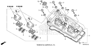 Cylinder Head Cover Schematic