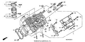 Left Cylinder Head Schematic