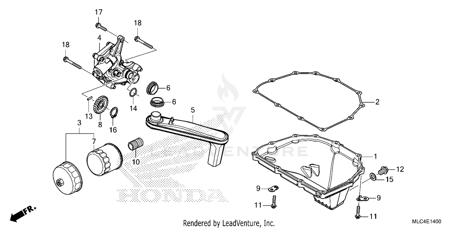 OIL PAN@OIL PUMP