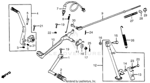 Pedal + Kick Starter Arm Schematic