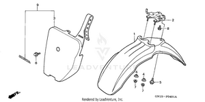Front Fender 01-02 Schematic