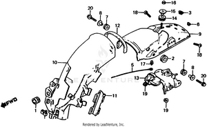 Rear Fender Schematic