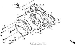 Right Crankcase Cover 92-96 Schematic