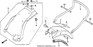 Rear Fender Schematic