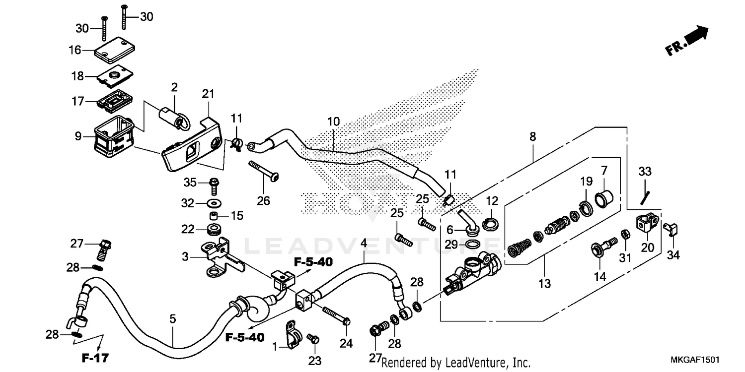 REAR BRAKE MASTER        CYLINDER (2)