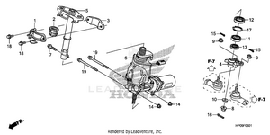 Steering Shaft (power Steering) (trx500fpe/fpm) Schematic