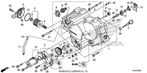 Front Crankcase Cover    (2) Schematic