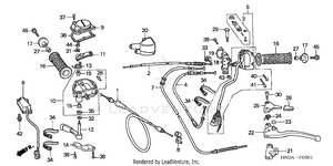 Handle Levers@switches   @cables (trx450fm) Schematic