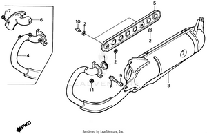Exhaust Muffler Schematic