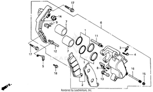 Fr. Brake Caliper 94 Schematic