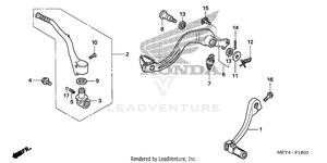Pedal + Kick Starter Arm Schematic