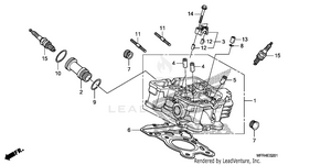 Rear Cylinder Head Schematic