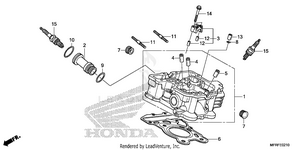 Rear Cylinder Head Schematic