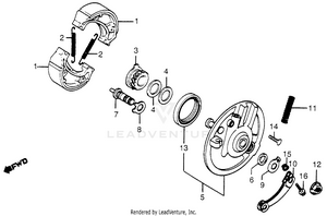 Front Brake Panel Schematic