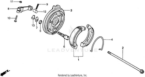 Front Brake Panel Schematic