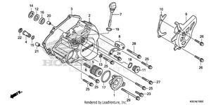 Left Crankcase Cover Schematic
