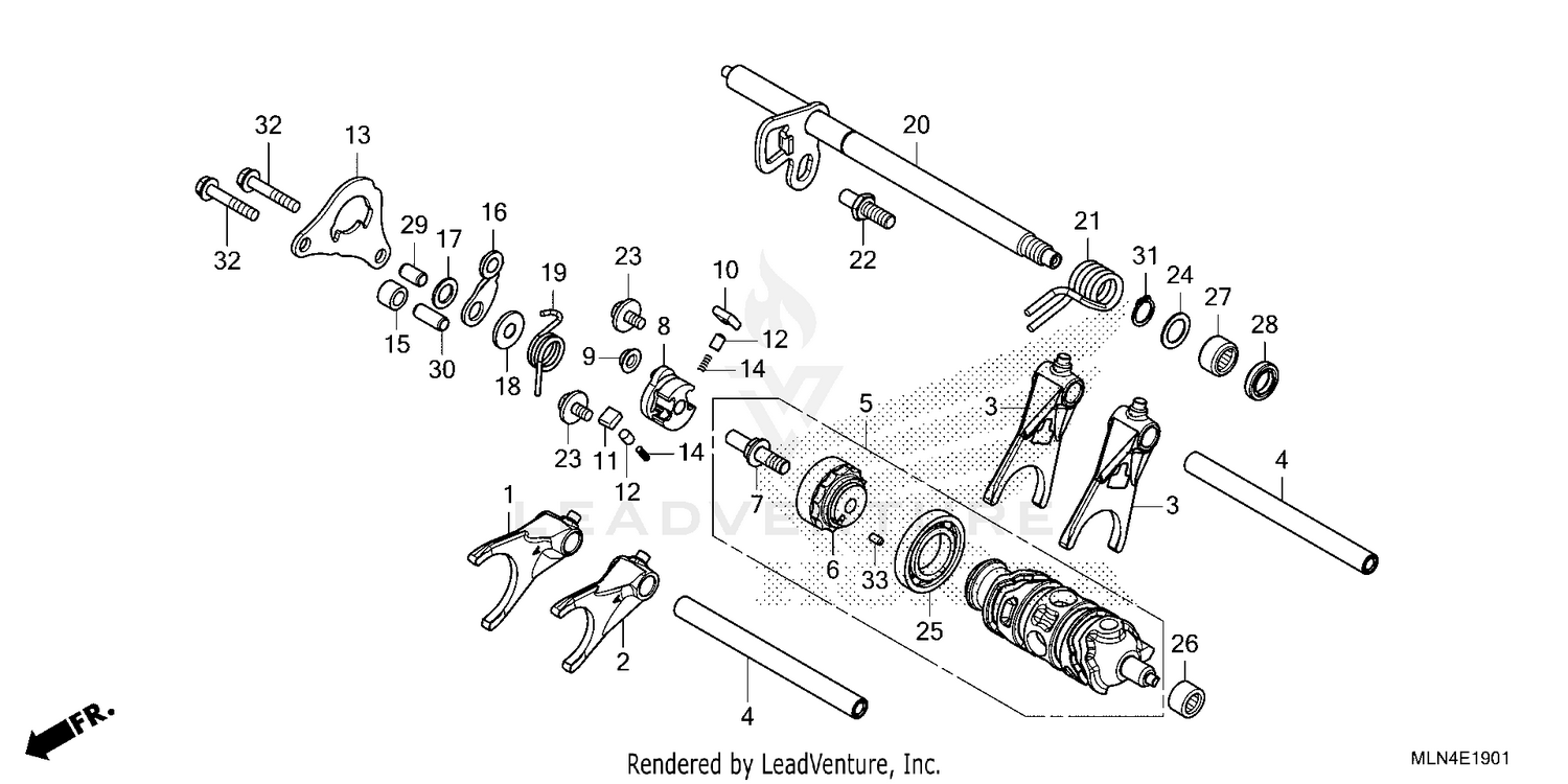 GEARSHIFT DRUM           (CRF1100D/D4)