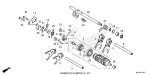 Gearshift Drum           (crf1100d/d4) Schematic
