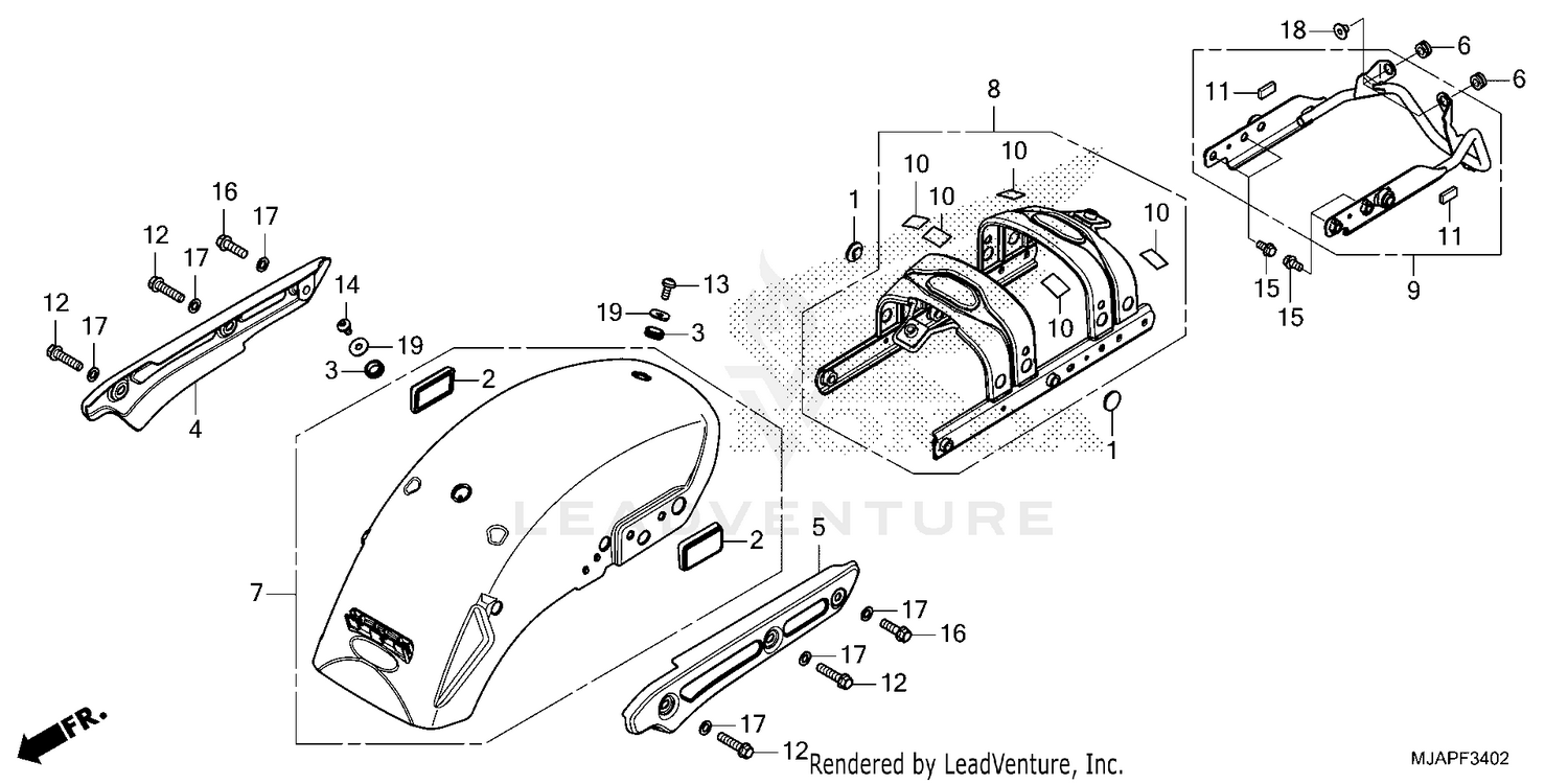 REAR FENDER (3)