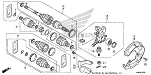 Front Knuckle@front Drive Shaft Schematic