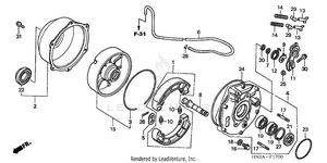 Rear Brake Panel Schematic