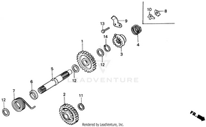 Kick Starter Spindle Schematic