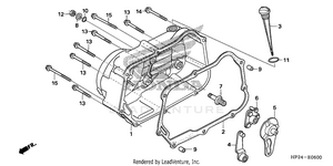 Right Crankcase Cover Schematic