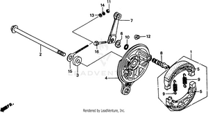 Rear Brake Panel Schematic