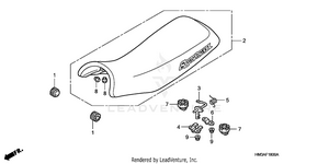 Seat (trx300ex'01-'06) Schematic