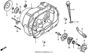 Right Crankcase Cover Schematic