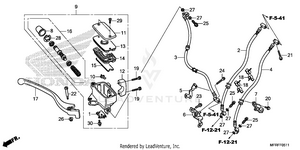 Front Brake Master       Cylinder (3) Schematic