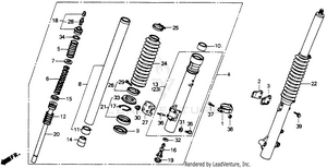 Front Fork 88-90 Schematic