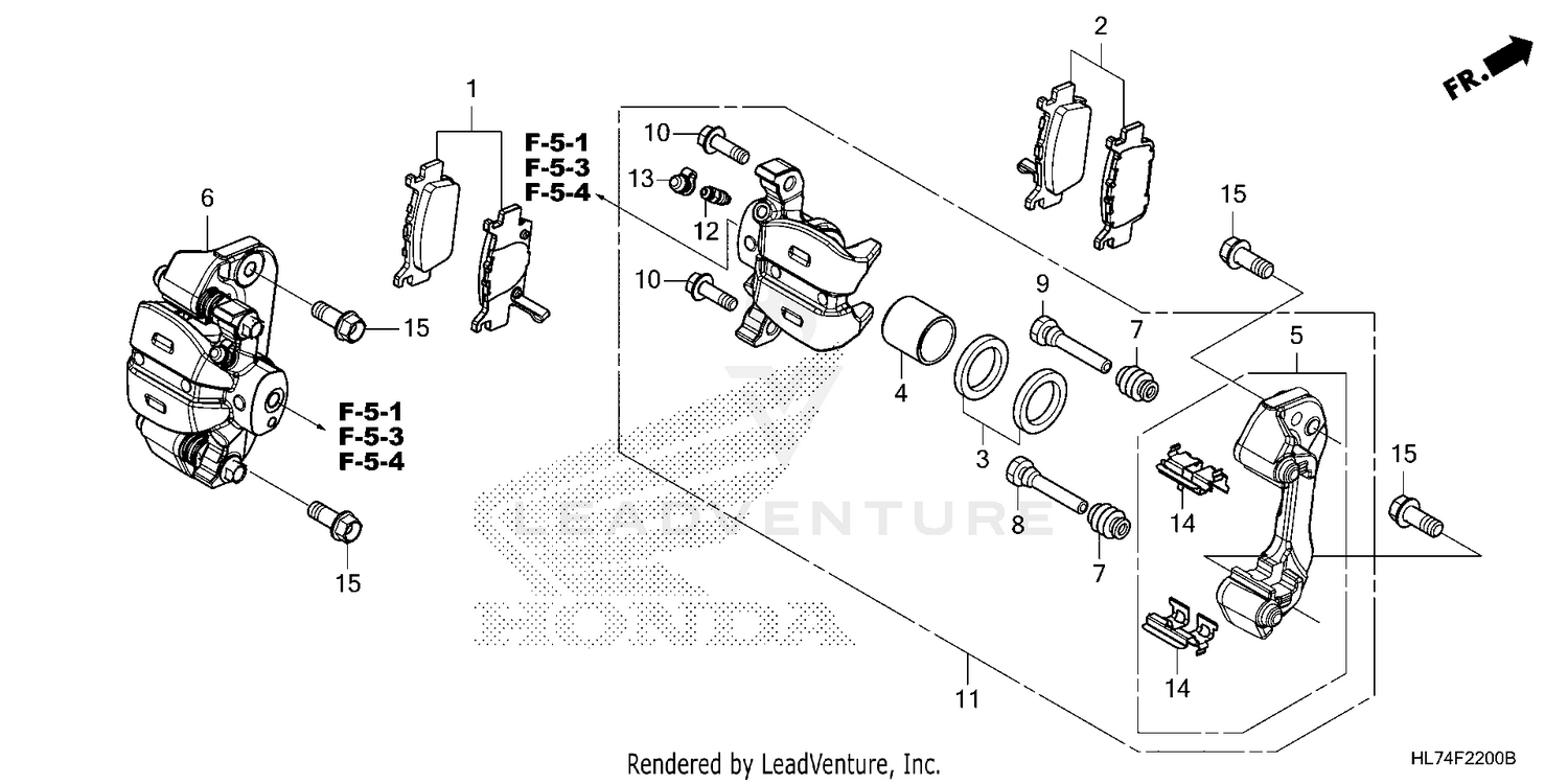 REAR BRAKE CALIPER