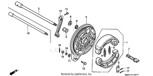 Rear Brake Panel Schematic