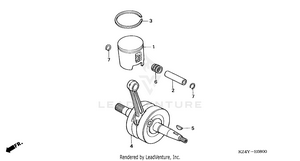Crankshaft + Piston Schematic