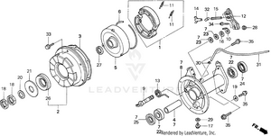 Rear Brake Drum Schematic