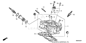 Rear Cylinder Head Schematic
