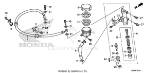 Rear Brake Master        Cylinder Schematic