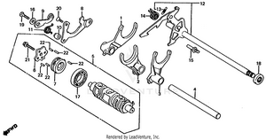 Gearshift Drum Schematic
