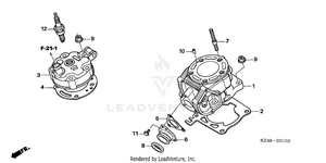 Cylinder Head ('05-'07) Schematic