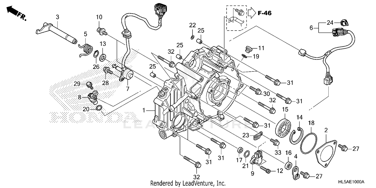 REAR CRANKCASE COVER