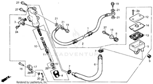 Rear Brake Master Cylinder Schematic